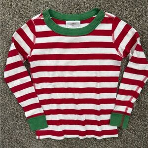 Hanna Andersson Red and White Striped Long Sleeve Tee